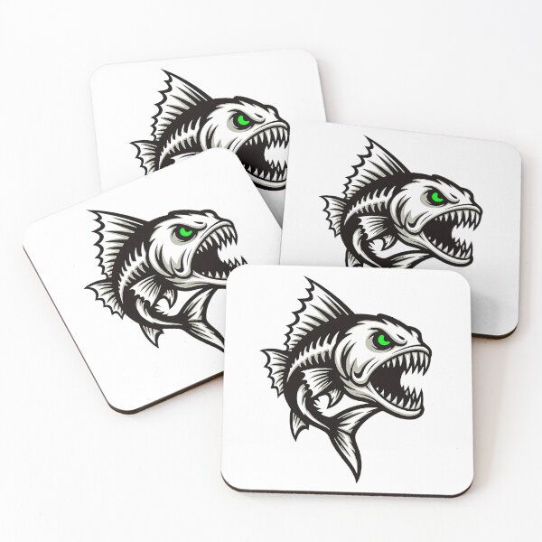 Item preview, Aggressive Predator Fish Skull – Hardcore Fishing Graphic designed and sold by WayoftheWater.