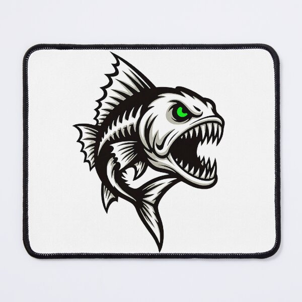 Item preview, Aggressive Predator Fish Skull – Hardcore Fishing Graphic designed and sold by WayoftheWater.