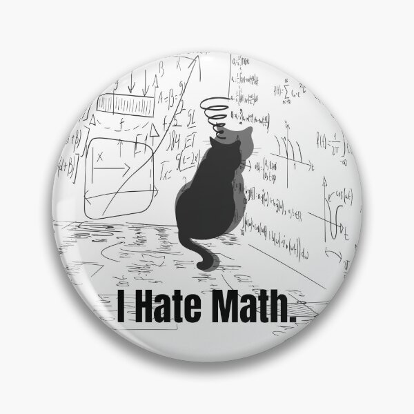 Item preview, I Hate Math Cat in Corner Design designed and sold by CarefulCreation.