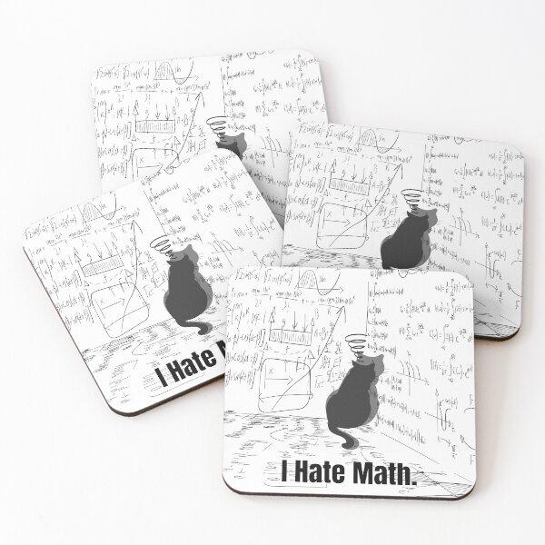 Item preview, I Hate Math Cat in Corner Design designed and sold by CarefulCreation.