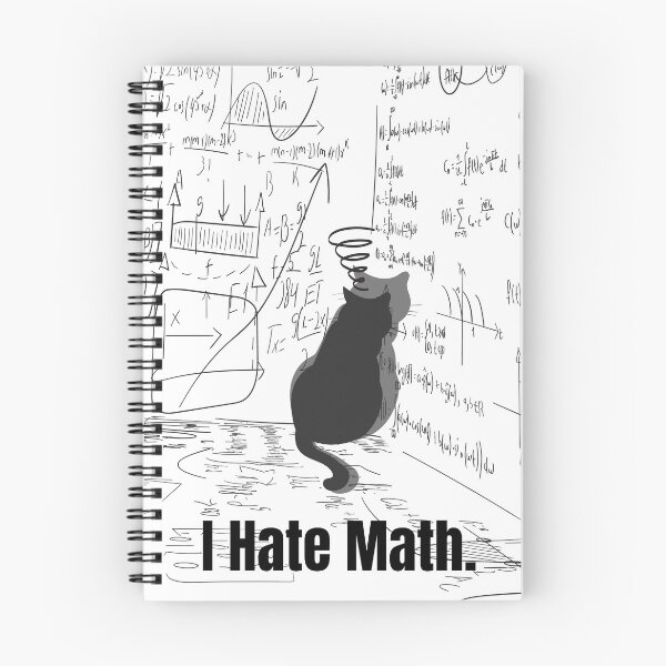 Item preview, I Hate Math Cat in Corner Design designed and sold by CarefulCreation.