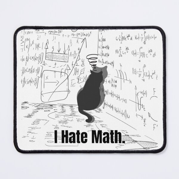 Item preview, I Hate Math Cat in Corner Design designed and sold by CarefulCreation.