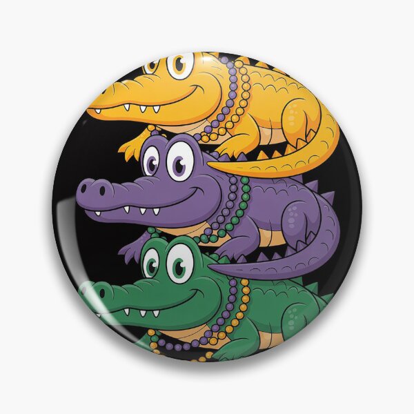 Item preview, Aligator Crocodiles Louisiana Mardi Gras Women Men Kids designed and sold by HermanTricia.