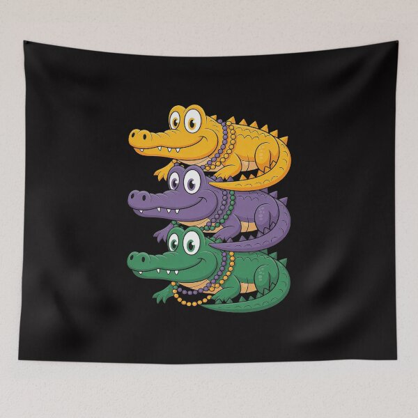 Item preview, Aligator Crocodiles Louisiana Mardi Gras Women Men Kids designed and sold by HermanTricia.