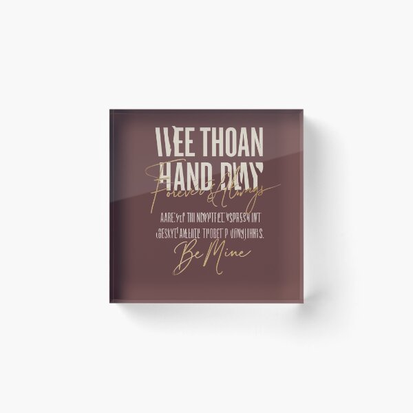 Item preview, More Than Hands My Forever & Always Be Mine Valentine Typography Design designed and sold by RedVista.