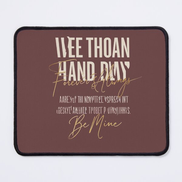 Item preview, More Than Hands My Forever & Always Be Mine Valentine Typography Design designed and sold by RedVista.