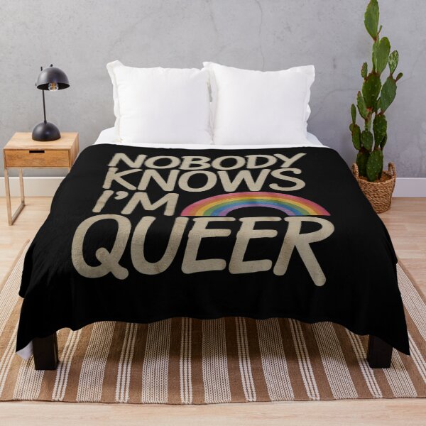 Item preview, Nobody Knows I'm Queer Pride designed and sold by MythWoot.