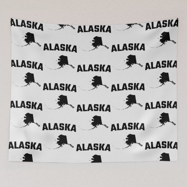 Item preview, Alaska State Pride - Bold Minimalist Silhouette Map designed and sold by mashmosh.