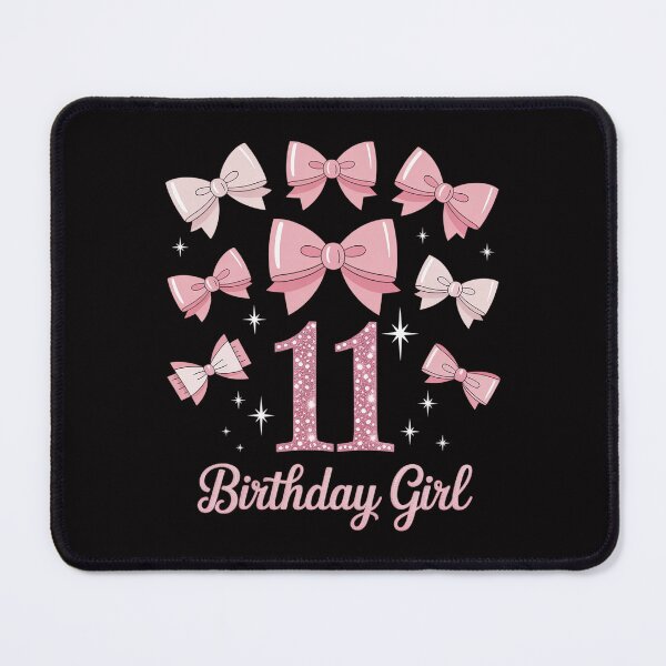 Item preview, 11th Birthday Girl Coquette Bow Floral Toile 11 Year Old designed and sold by HermanTricia.