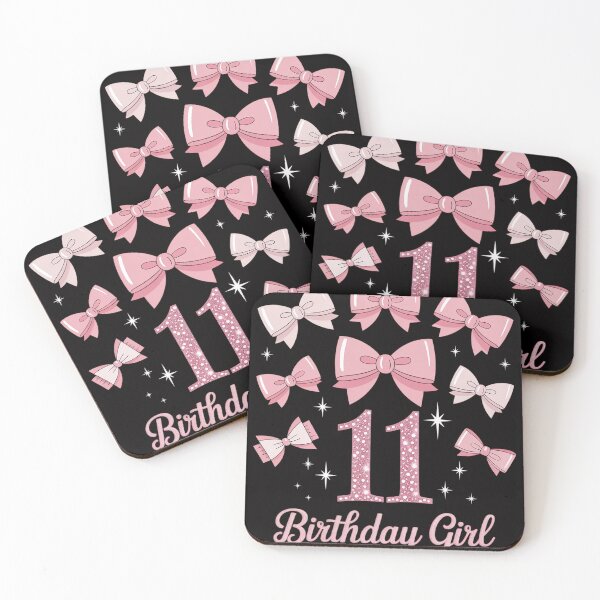 Item preview, 11th Birthday Girl Coquette Bow Floral Toile 11 Year Old designed and sold by HermanTricia.
