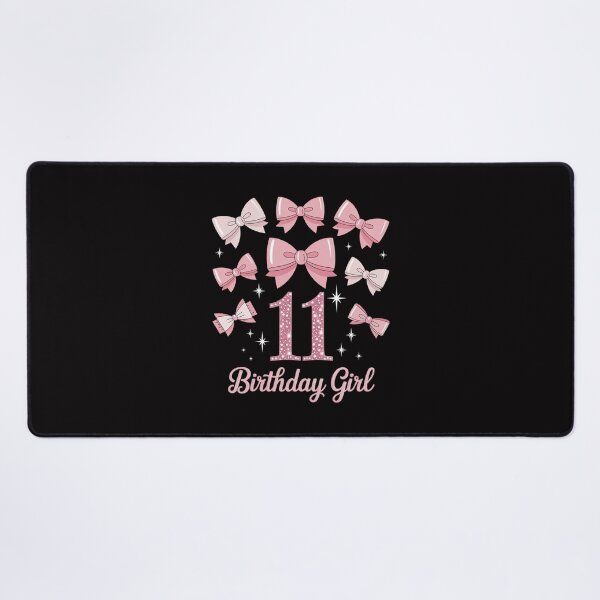 Item preview, 11th Birthday Girl Coquette Bow Floral Toile 11 Year Old designed and sold by HermanTricia.