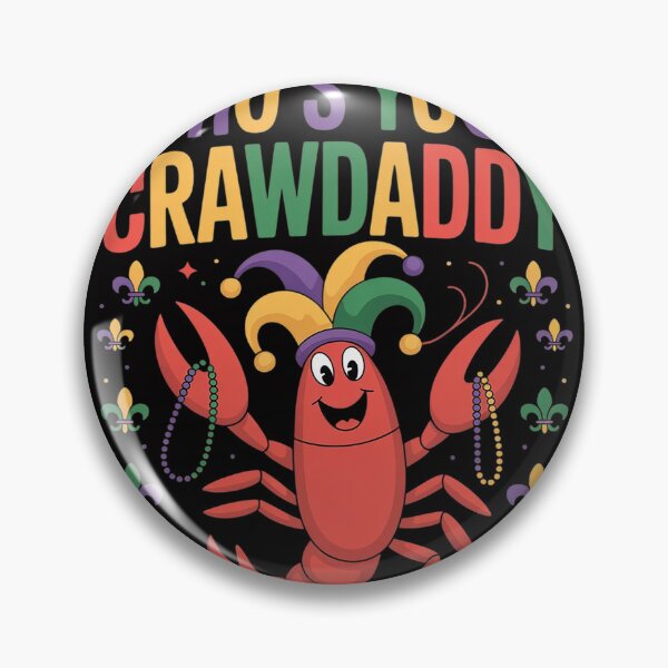 Item preview, Whos Your Crawdaddy Crawfish Jester Beads Funny Mardi Gras designed and sold by HermanTricia.