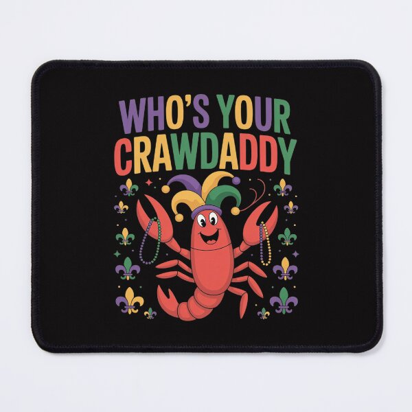 Item preview, Whos Your Crawdaddy Crawfish Jester Beads Funny Mardi Gras designed and sold by HermanTricia.