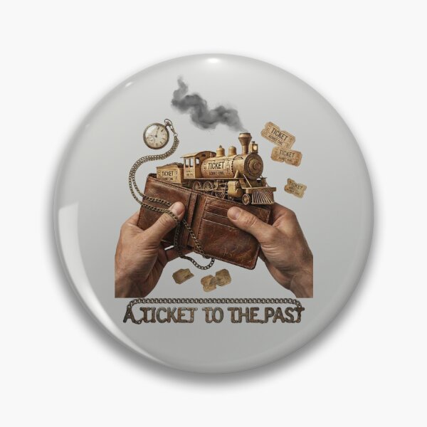 Item preview, A Ticket to the Past: Vintage Steam Train & Time Art designed and sold by VauxelleArt.