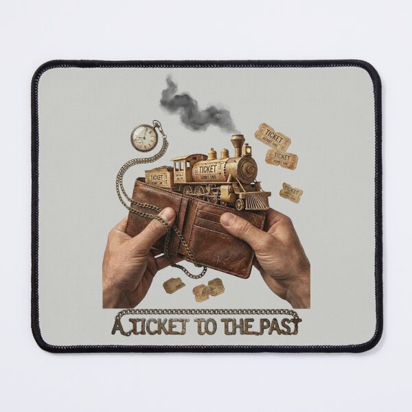 Item preview, A Ticket to the Past: Vintage Steam Train & Time Art designed and sold by VauxelleArt.