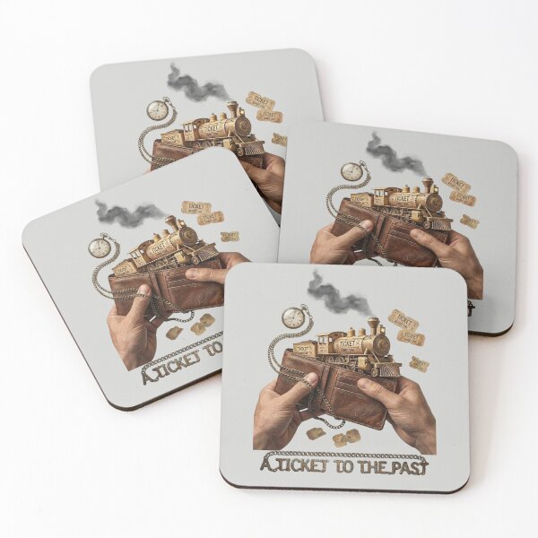 Item preview, A Ticket to the Past: Vintage Steam Train & Time Art designed and sold by VauxelleArt.