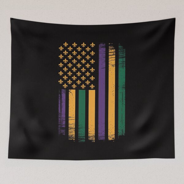 Artikelvorschau, US-Flagge Mardi Gras entworfen und verkauft von DarioRosales.