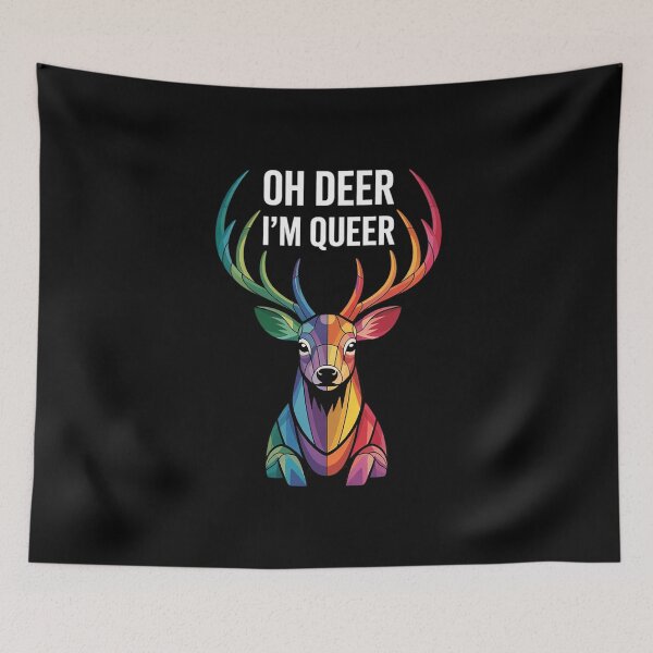 Item preview, Oh Deer I'm Queer LGBT  designed and sold by MythWoot.