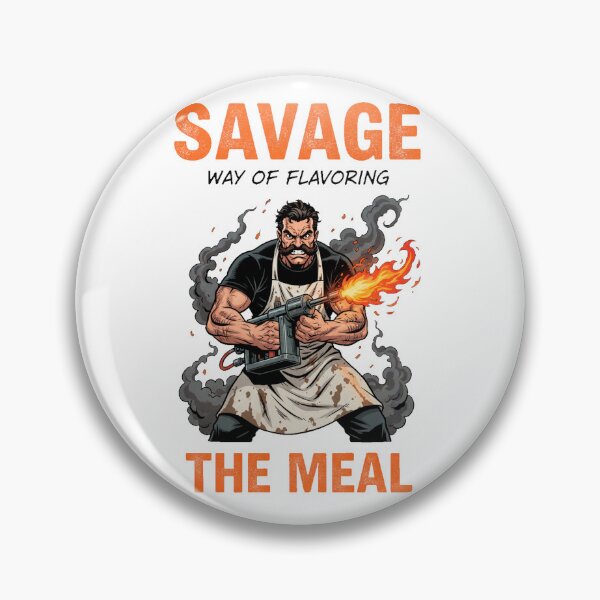 Item preview, Savage Way of Making the Meal – Brutal Chef Fire Illustration designed and sold by C3J7.