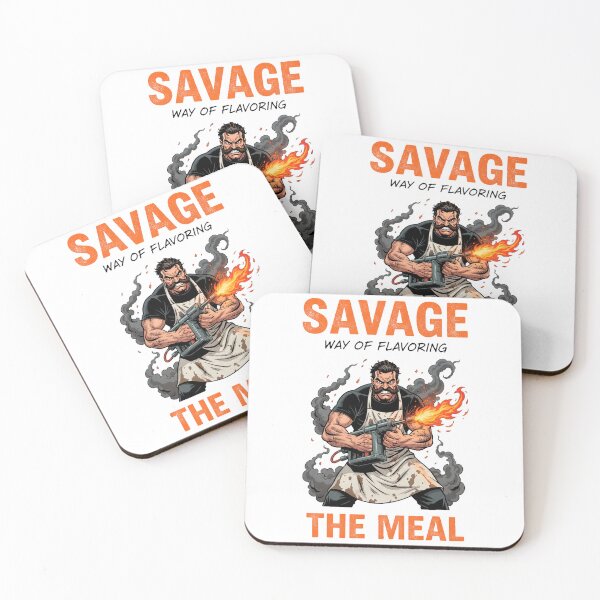 Item preview, Savage Way of Making the Meal – Brutal Chef Fire Illustration designed and sold by C3J7.