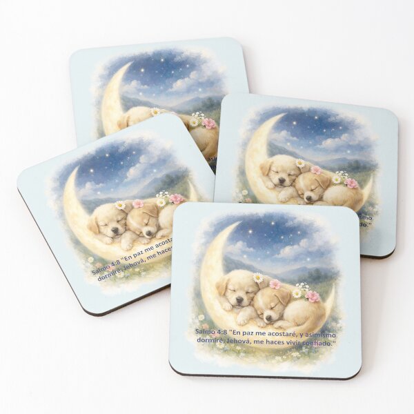 Item preview, Puppies Sleeping on the Moon: Eternal Peace designed and sold by the artedivino.