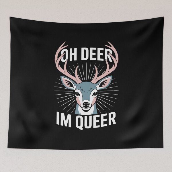 Item preview, Oh Deer Im Queer Trans Pride designed and sold by MythWoot.