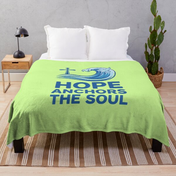 Item preview, Hope Anchors the Soul Christian Faith Encouragement Illustration designed and sold by TrackinDaTrends.