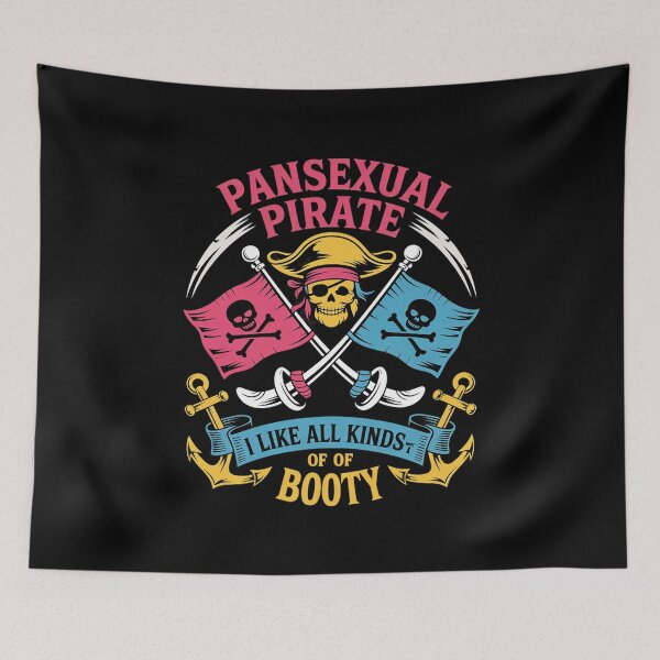 Item preview, Pansexual Pirate - LGBTQ Pride Queer Omnisexual Pan designed and sold by PowAcademy.