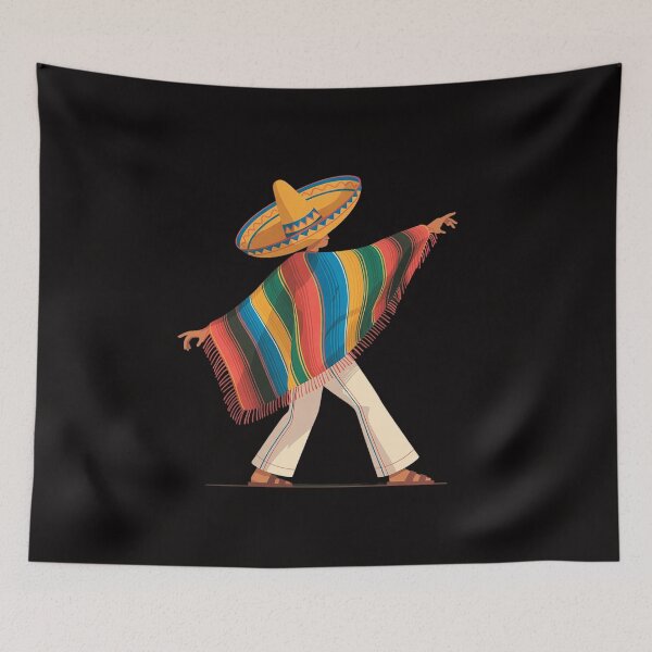 Item preview, Mexican Boy Dabbing Poncho Cinco de Mayo designed and sold by DarioRosales.