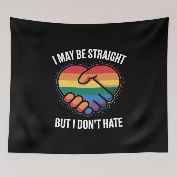 Item preview, Pride Men American Flag LGBTQ Gay Heart Rainbow Top designed and sold by PowAcademy.