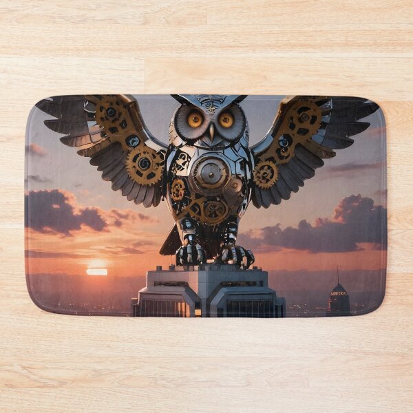 Item preview, Clockwork Owl – Steampunk Skyline Guardian designed and sold by GraphGUY.