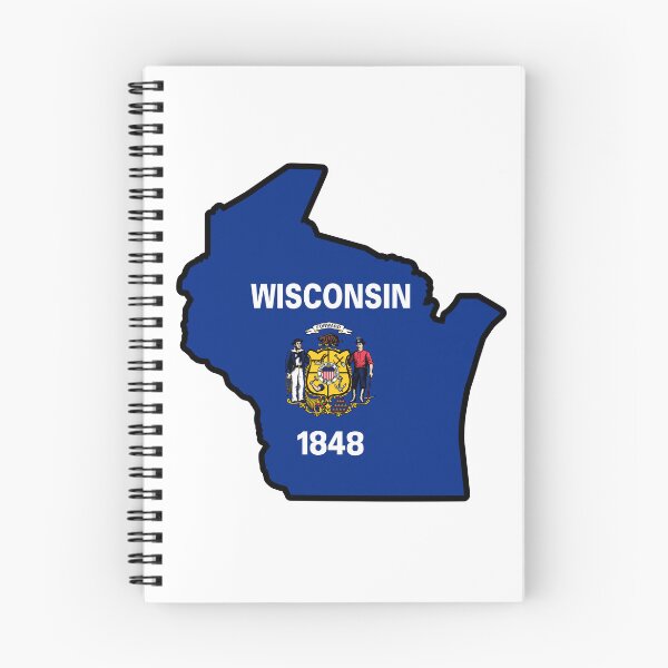 Item preview, State Flag Map of WISCONSIN designed and sold by HFYD.