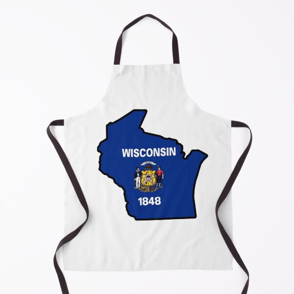 Item preview, State Flag Map of WISCONSIN designed and sold by HFYD.