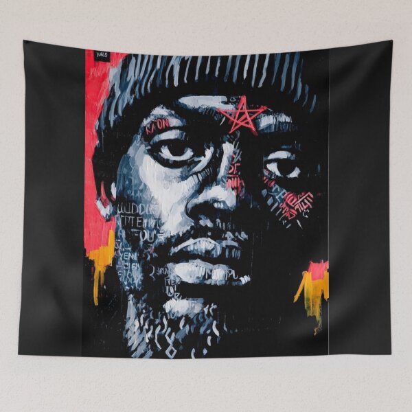 Item preview, GraffitX Chaos Oracle – Abstract Street Surreal Portrait Art designed and sold by Blackcanvas444.
