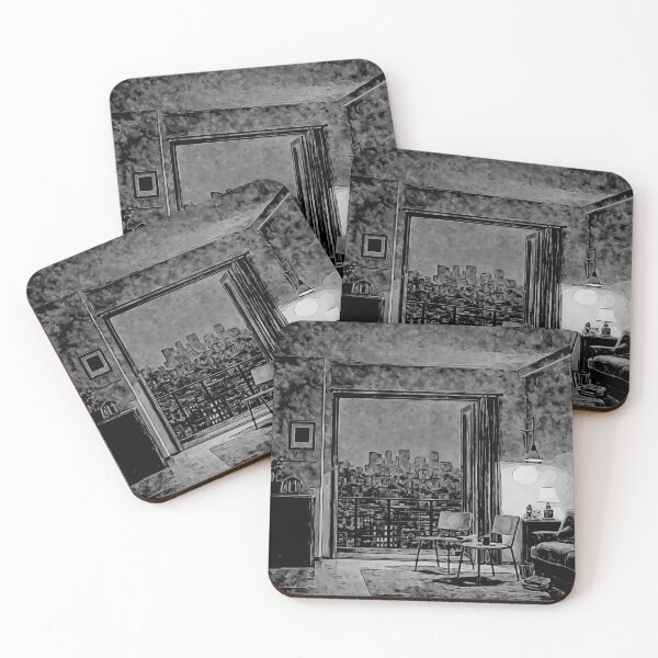 Item preview, Urban Serenity Through the Window black and white#1 designed and sold by Helios Be. Lavsh.