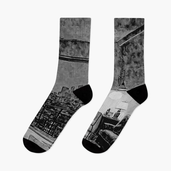 Item preview, Urban Serenity Through the Window black and white#1 designed and sold by Helios Be. Lavsh.