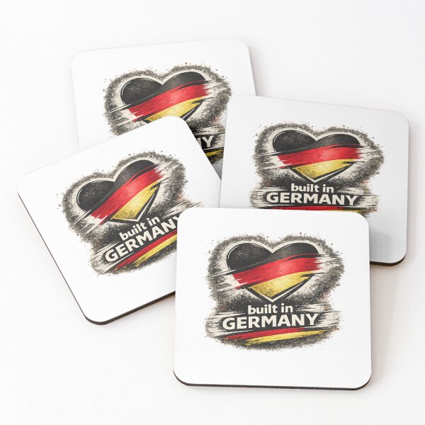 Item preview, Built in Germany – German Flag Heart Patriotic Design | Deutschland T-Shirt designed and sold by NAJURE.