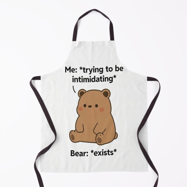 Item preview, Trying to Be Intimidating Bear Meme • Cute Funny Animal Humor designed and sold by JustSketchs.