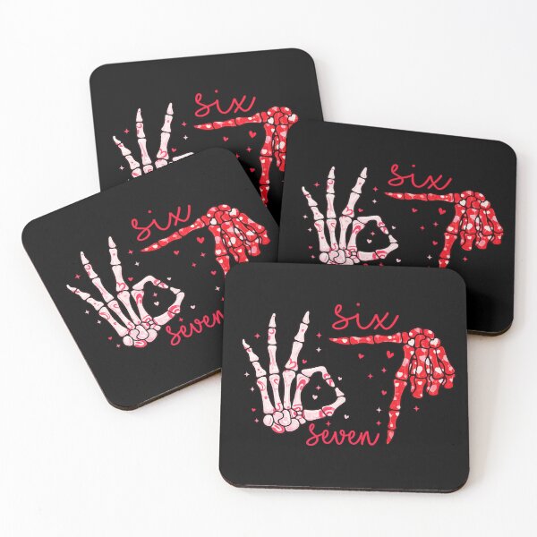 Item preview, six seven bruh skeleton hands funny 67 meme  designed and sold by zuzzelek44.