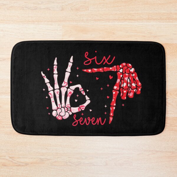 Item preview, six seven bruh skeleton hands funny 67 meme  designed and sold by zuzzelek44.
