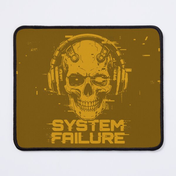 Item preview, System Failure Glitch Skull With Headphones designed and sold by MarCinu Art.