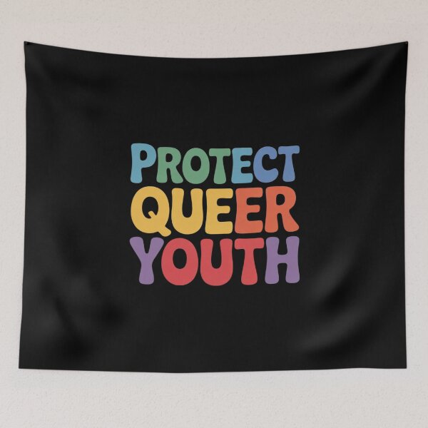 Item preview, Protect Trans Kids Queer Kids LGBTQ designed and sold by PowAcademy.