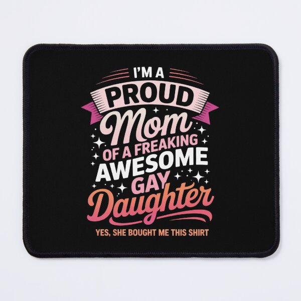 Item preview, Proud Mom Gay Daughter Lesbian Flag LGBTQ LGBT designed and sold by MythWoot.