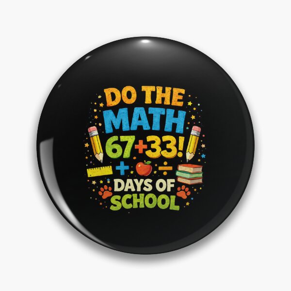 Item preview, Do The Math 67+33 Days Of School Teacher Classroom designed and sold by SofenArt.