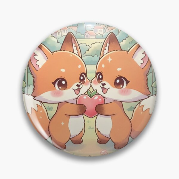 Item preview, The Lovers Cute Fox Tarot Card designed and sold by Teenidesign .
