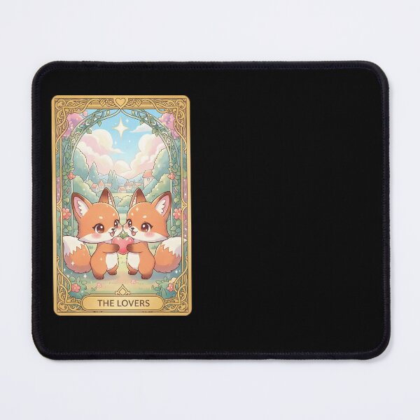 Item preview, The Lovers Cute Fox Tarot Card designed and sold by Teenidesign .