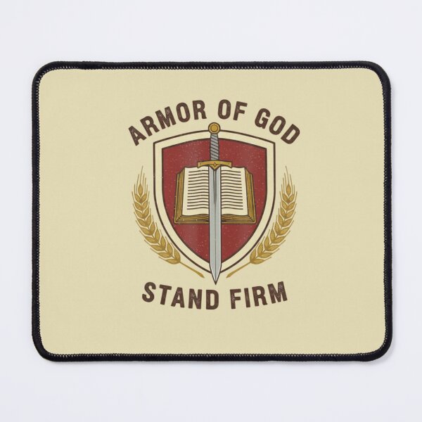 Item preview, Armor of God Christian Faith Warrior Strength Illustration Stand Firm designed and sold by TrackinDaTrends.