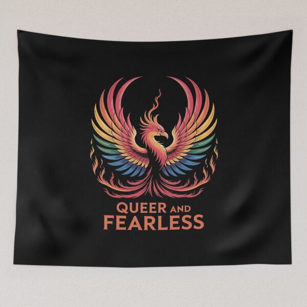 Item preview, Queer and Fearless Phoenix Pride designed and sold by MythWoot.