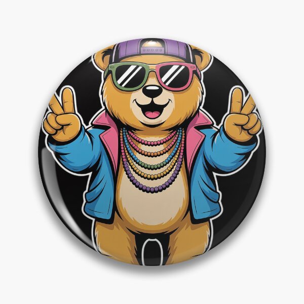 Item preview, Mardi Gras For Boys Mens Hip Hop Teddy Bear New Orleans designed and sold by HermanTricia.