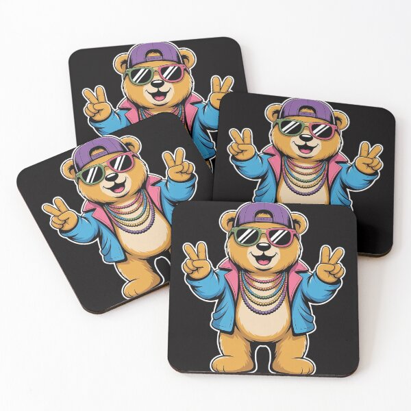 Item preview, Mardi Gras For Boys Mens Hip Hop Teddy Bear New Orleans designed and sold by HermanTricia.